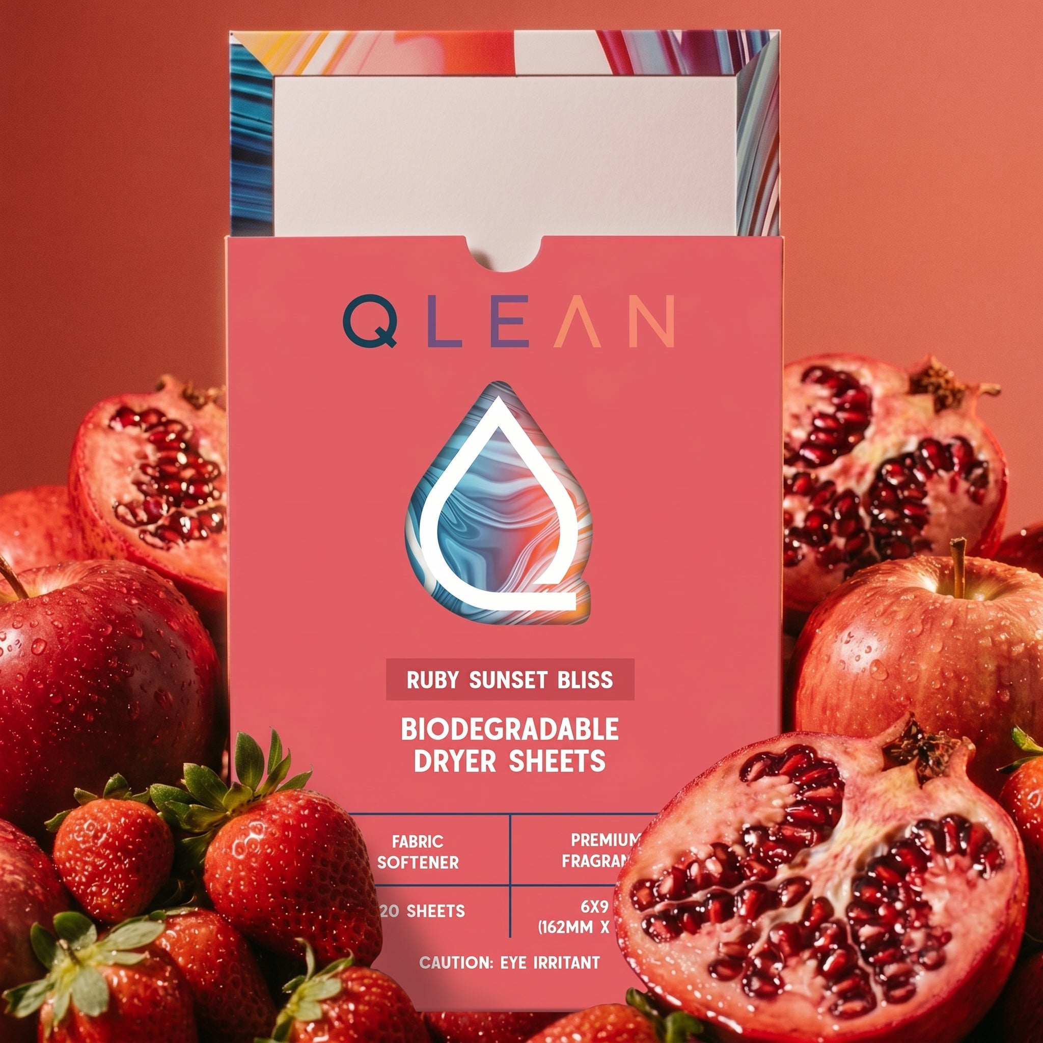 Biodegradable Dryer Sheets - Ruby Sunset Bliss