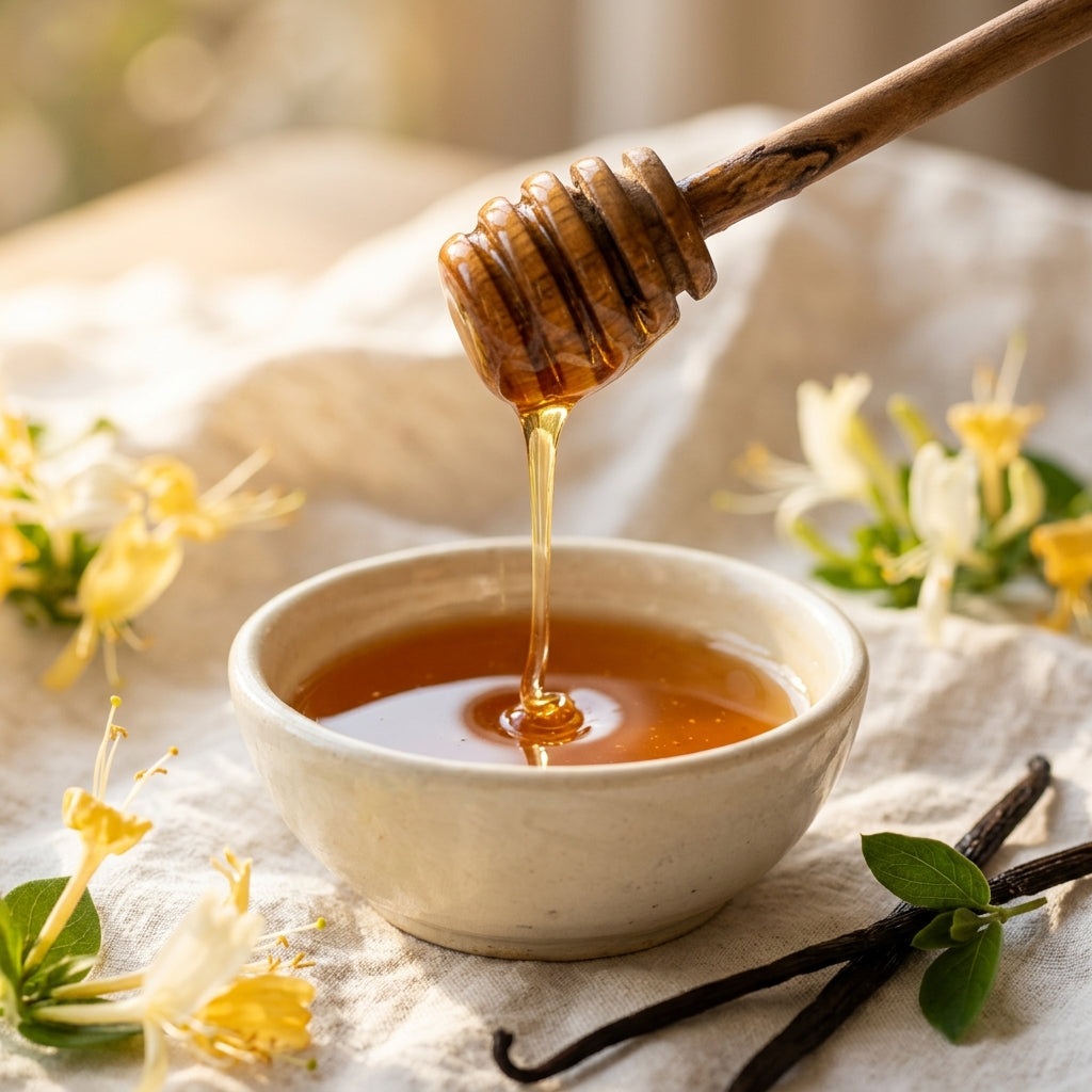 Sweet Summer Love - Honey spoon dipper pouring