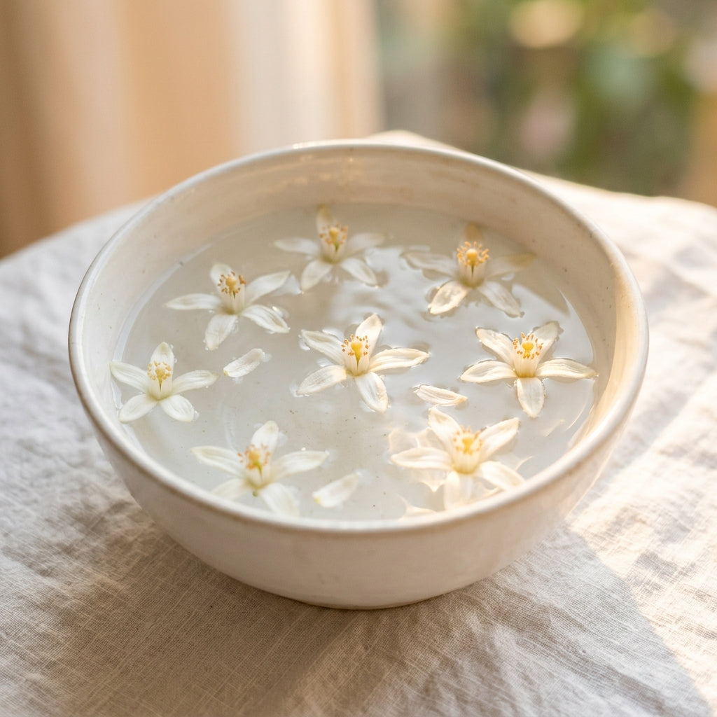 Sweet Summer Love - Orange blossoms floating in water