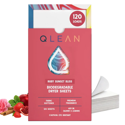Biodegradable Dryer Sheets - Ruby Sunset Bliss