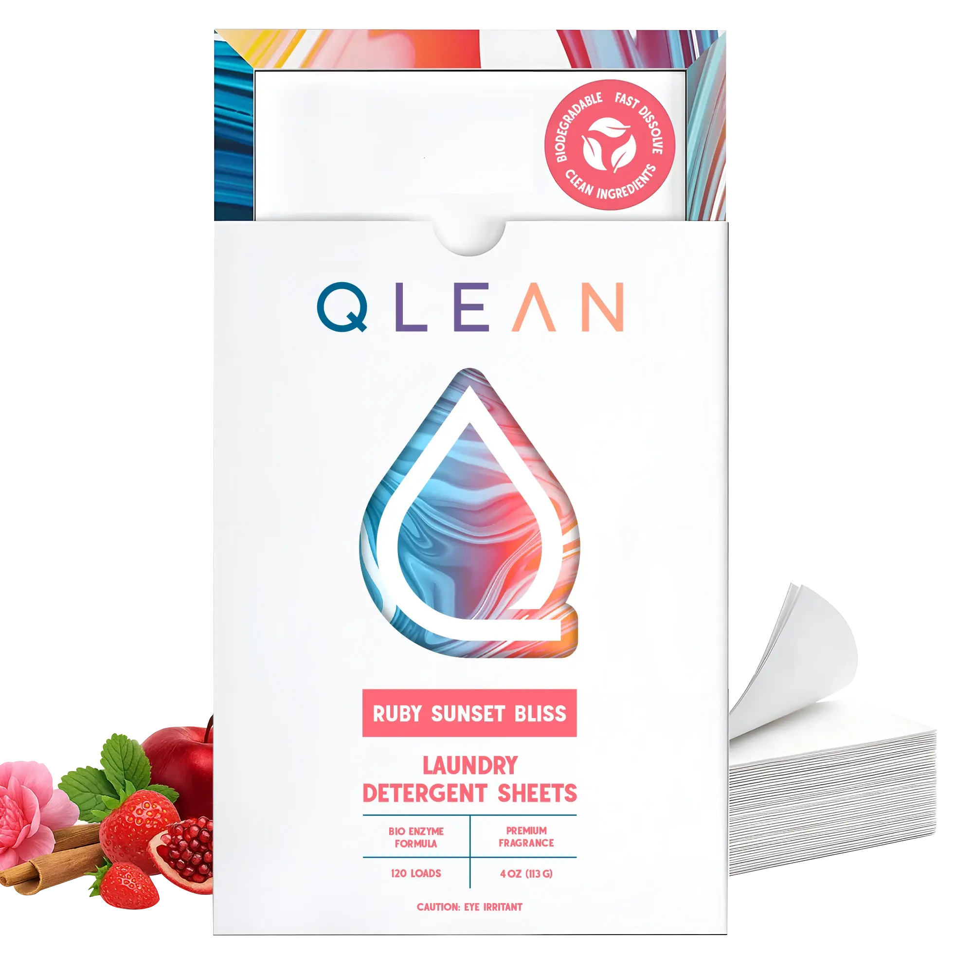 Laundry Detergent Sheets - Ruby Sunset Bliss