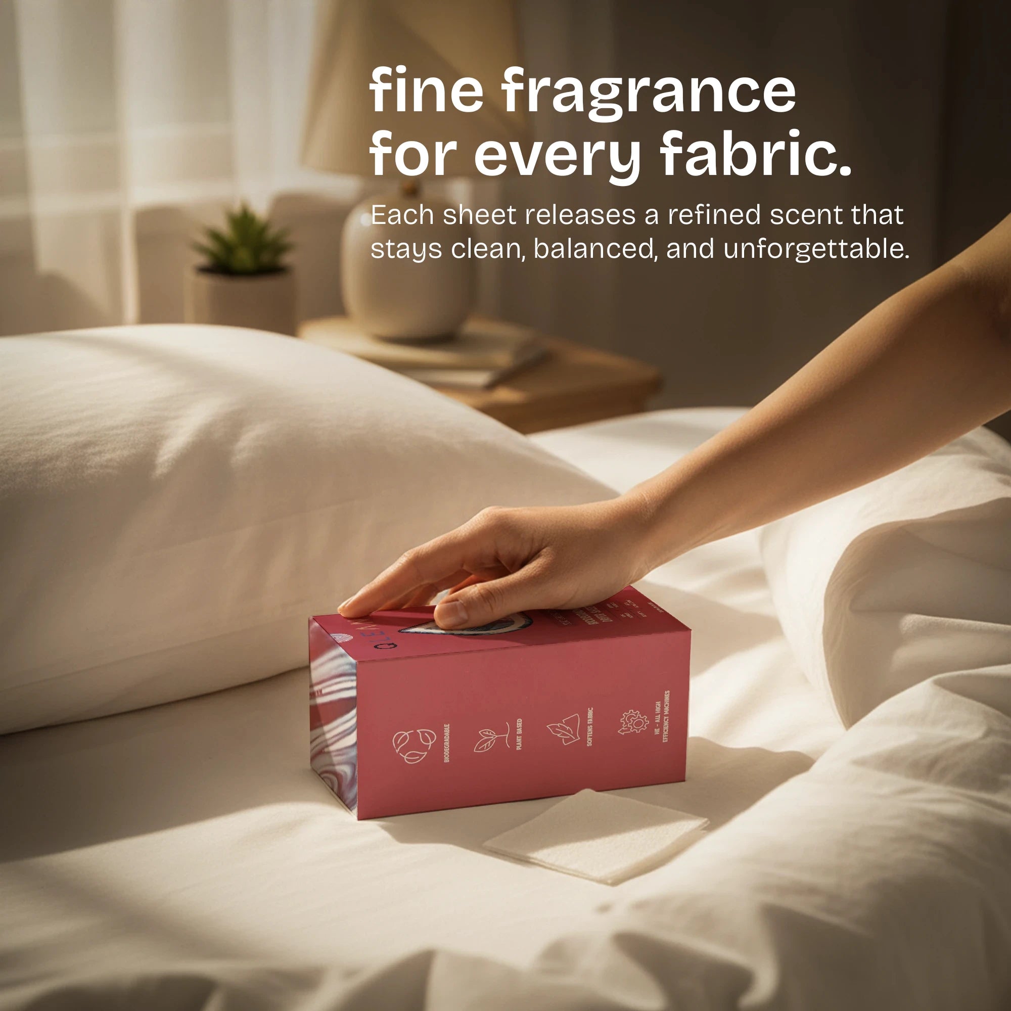 Biodegradable Dryer Sheets - Ruby Sunset Bliss