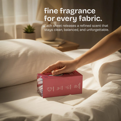 Biodegradable Dryer Sheets - Ruby Sunset Bliss