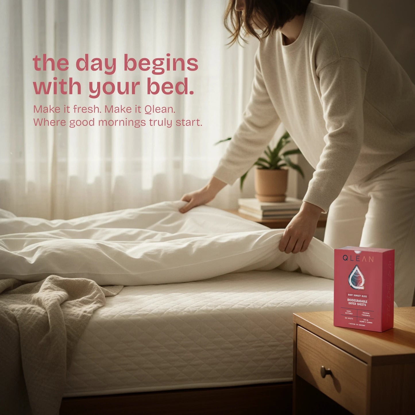 Biodegradable Dryer Sheets - Ruby Sunset Bliss