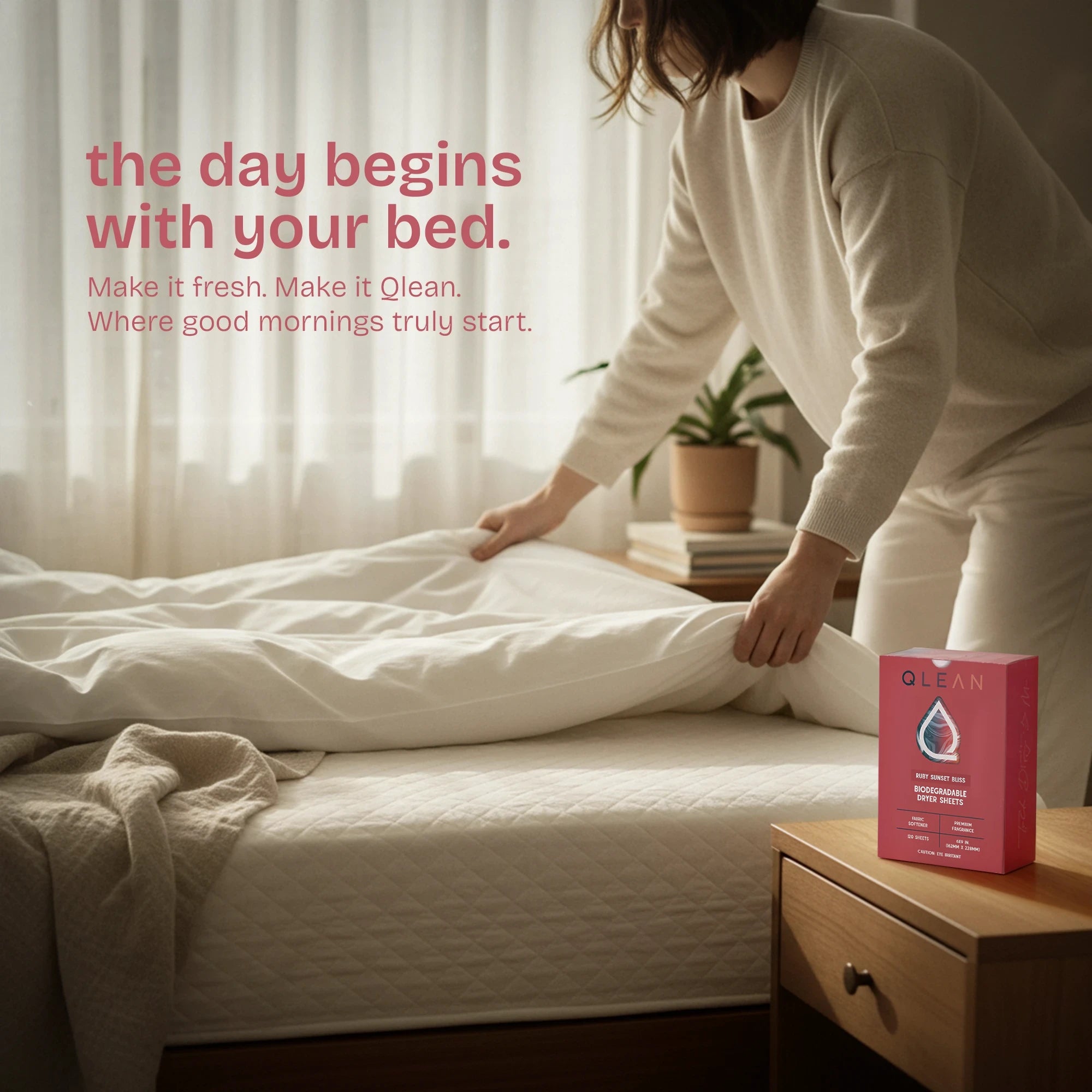 Biodegradable Dryer Sheets - Ruby Sunset Bliss