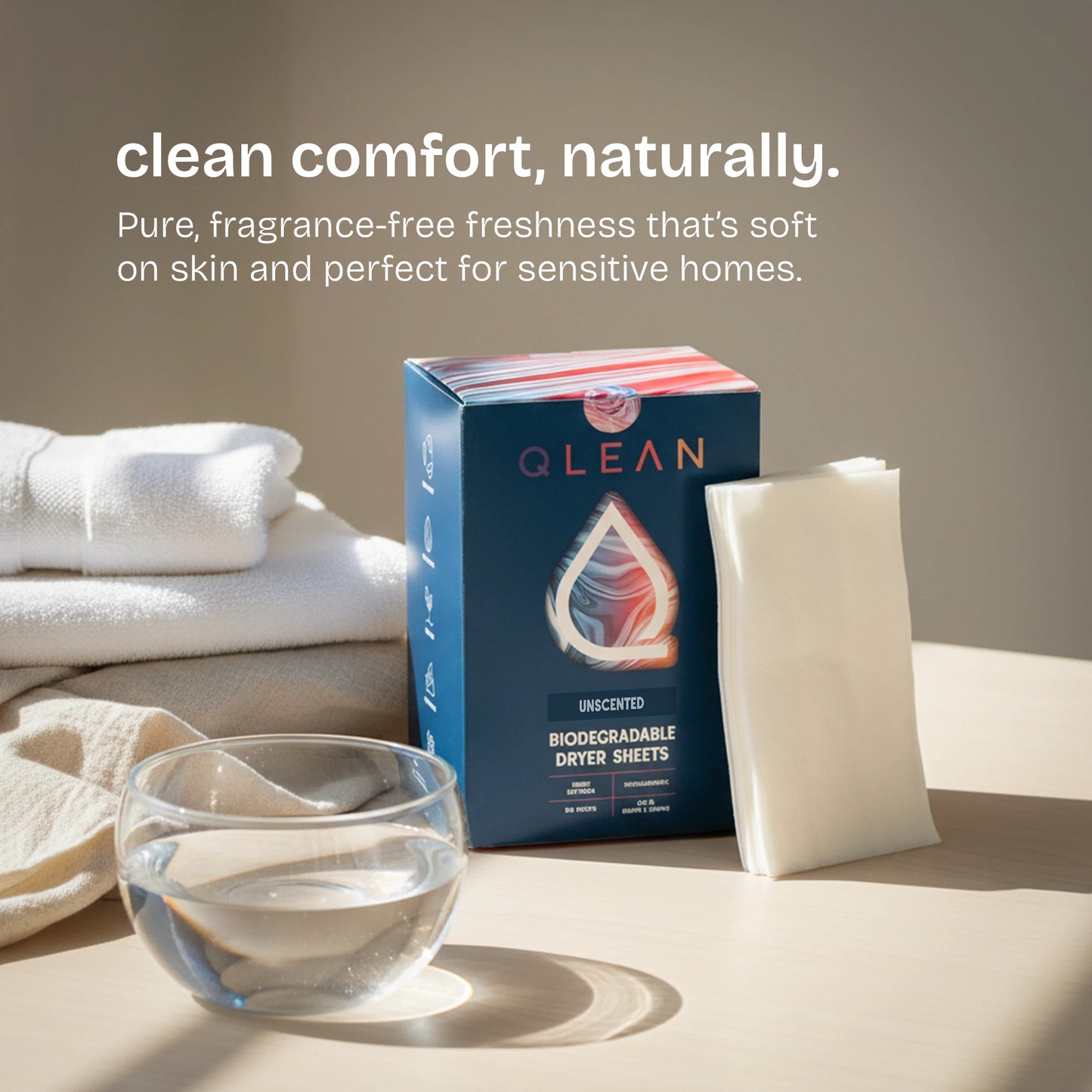 Biodegradable Dryer Sheets - Unscented